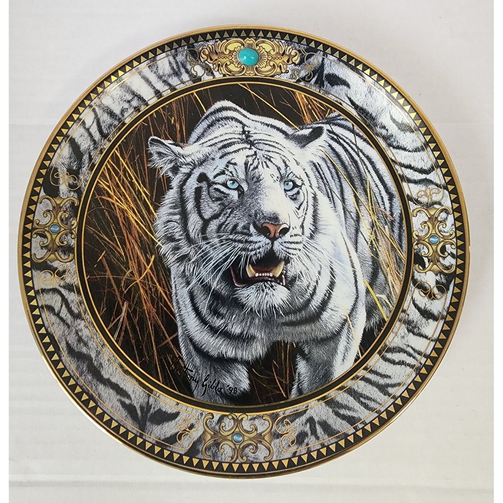 Franklin Mint Prowl of the Tiger Anthony Gibbs Ltd Porcelain‎ Plate